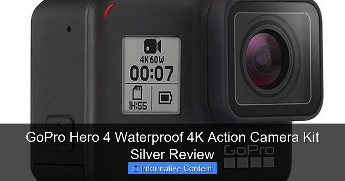 GoPro Hero 4 Waterproof 4K Action Camera Kit Silver Review