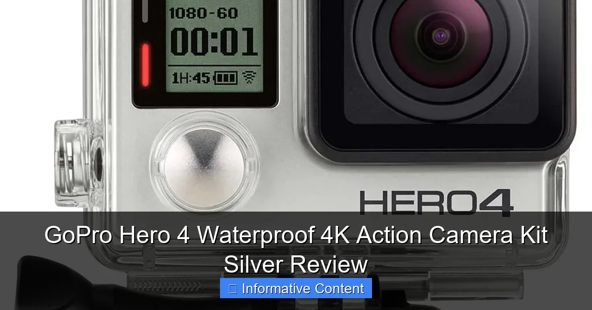 GoPro Hero 4 Waterproof 4K Action Camera Kit Silver Review