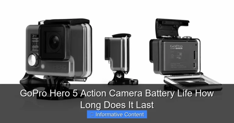 GoPro Hero 5 Action Camera Battery Life How Long Does It Last