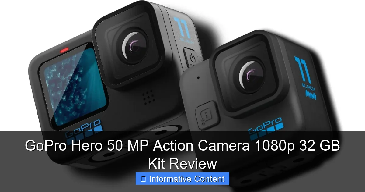 GoPro Hero 50 MP Action Camera 1080p 32 GB Kit Review