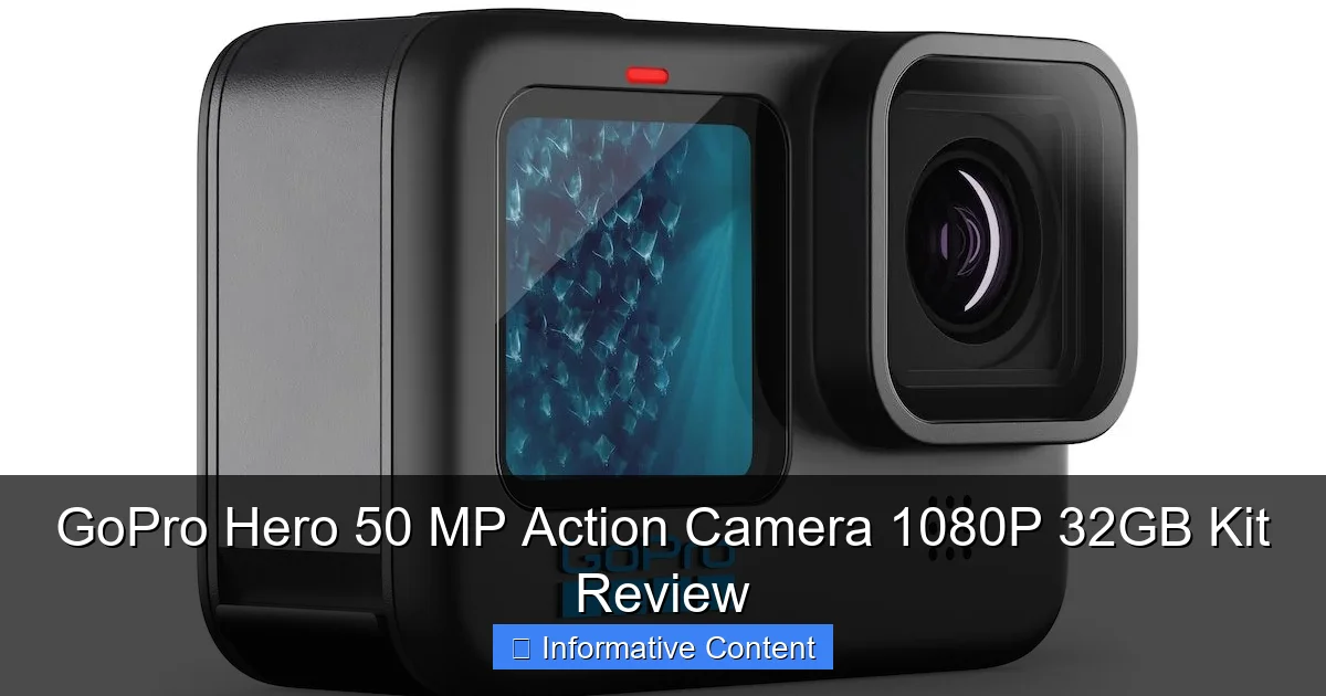 GoPro Hero 50 MP Action Camera 1080P 32GB Kit Review