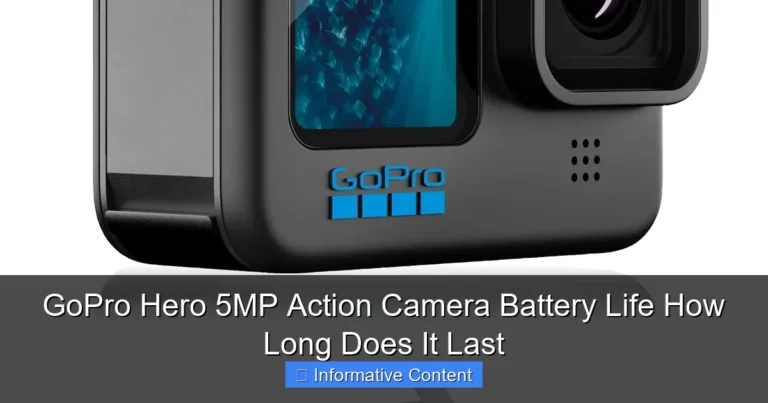 GoPro Hero 5MP Action Camera Battery Life How Long Does It Last