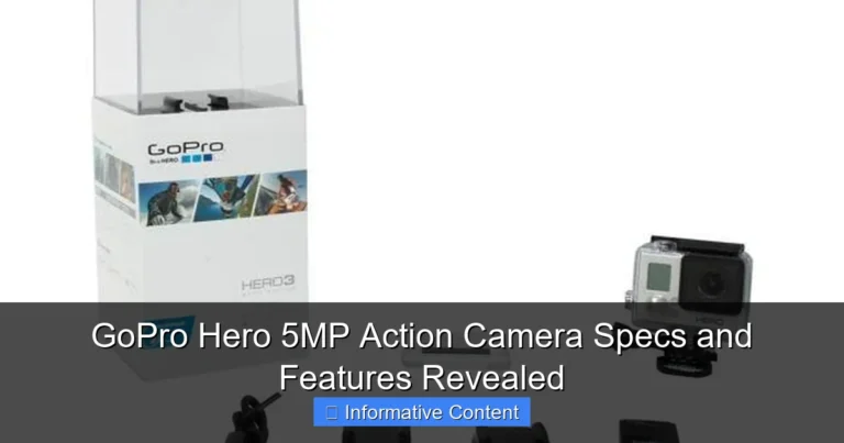 GoPro Hero 5MP Action Camera Specs and Features Revealed