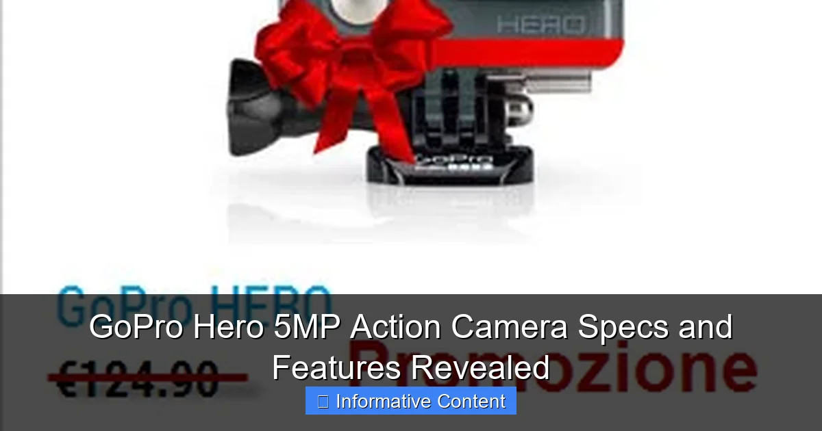 GoPro Hero 5MP Action Camera Specs and Features Revealed