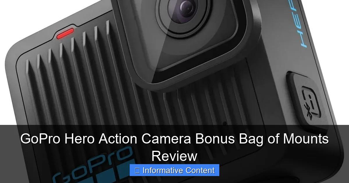 GoPro Hero Action Camera Bonus Bag of Mounts Review