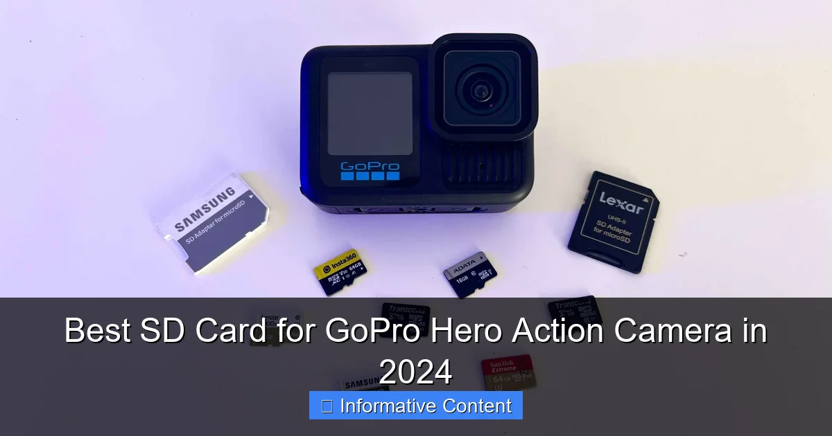 Best SD Card for GoPro Hero Action Camera in 2024