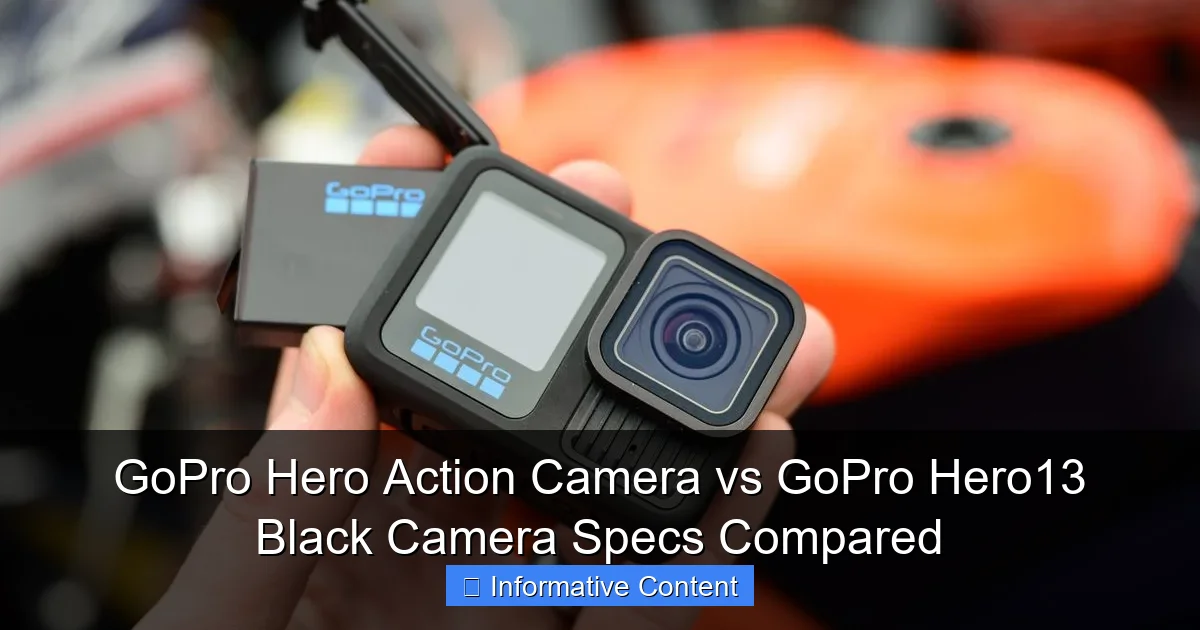 GoPro Hero Action Camera vs GoPro Hero13 Black Camera Specs Compared
