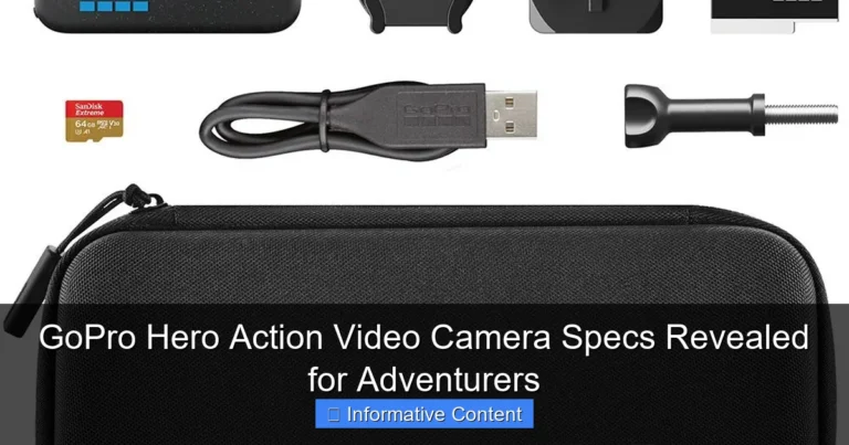 GoPro Hero Action Video Camera Specs Revealed for Adventurers