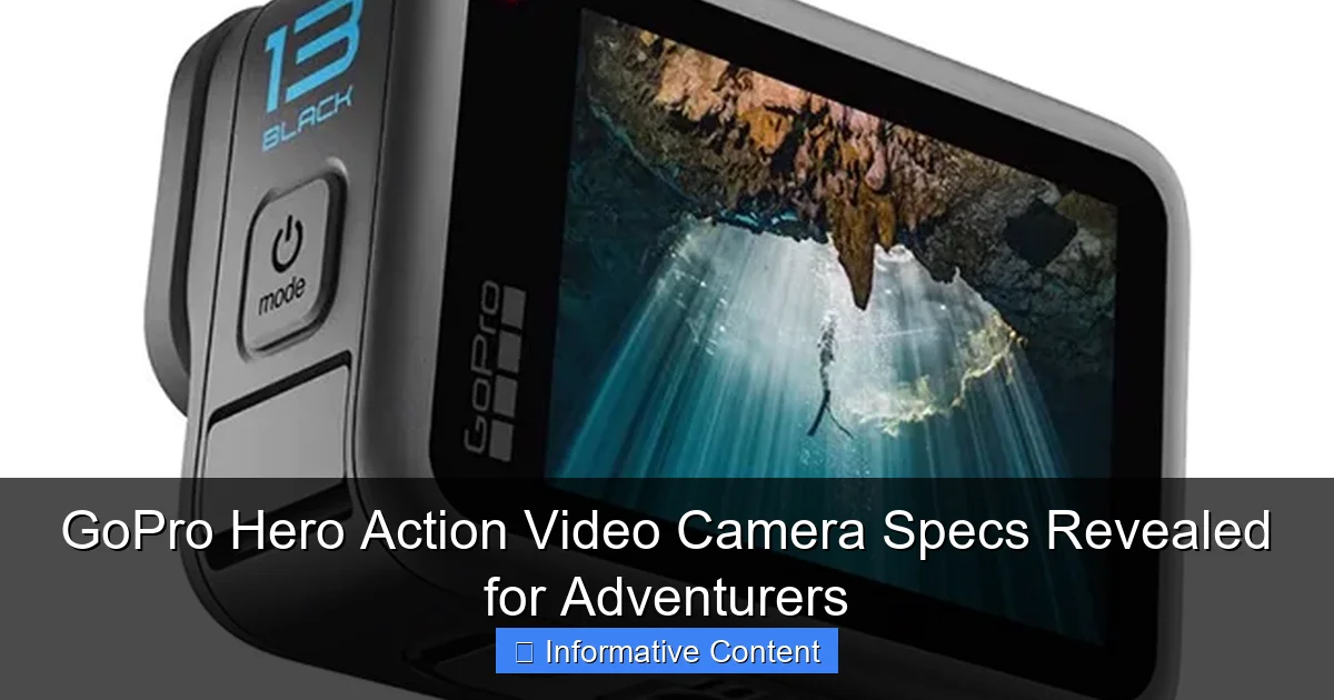GoPro Hero Action Video Camera Specs Revealed for Adventurers