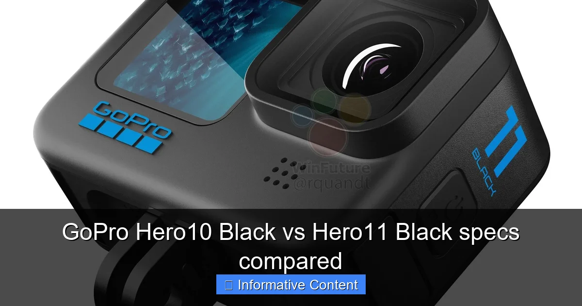 GoPro Hero10 Black vs Hero11 Black specs compared