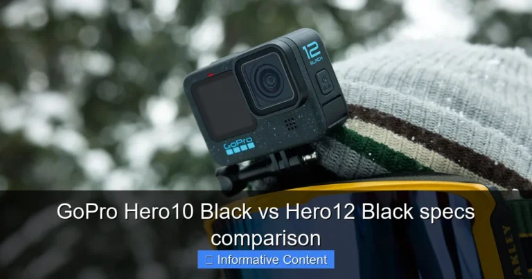 GoPro Hero10 Black vs Hero12 Black specs comparison