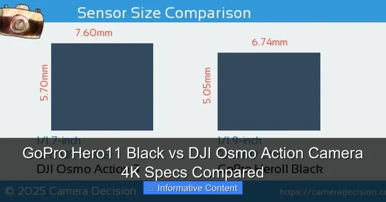 GoPro Hero11 Black vs DJI Osmo Action Camera 4K Specs Compared