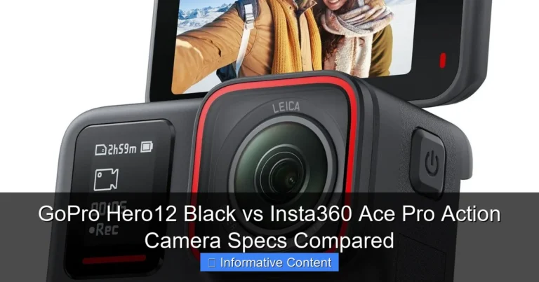 GoPro Hero12 Black vs Insta360 Ace Pro Action Camera Specs Compared