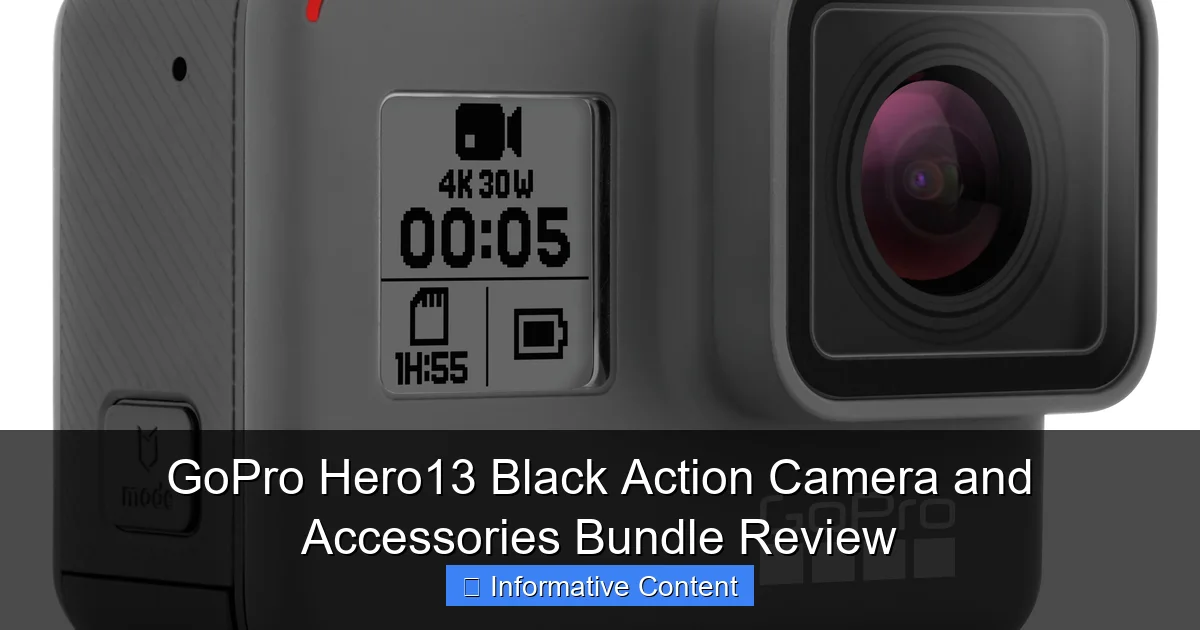 GoPro Hero13 Black Action Camera and Accessories Bundle Review