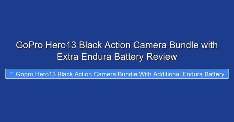 GoPro Hero13 Black Action Camera Bundle with Extra Endura Battery Review