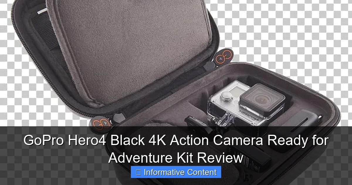 GoPro Hero4 Black 4K Action Camera Ready for Adventure Kit Review