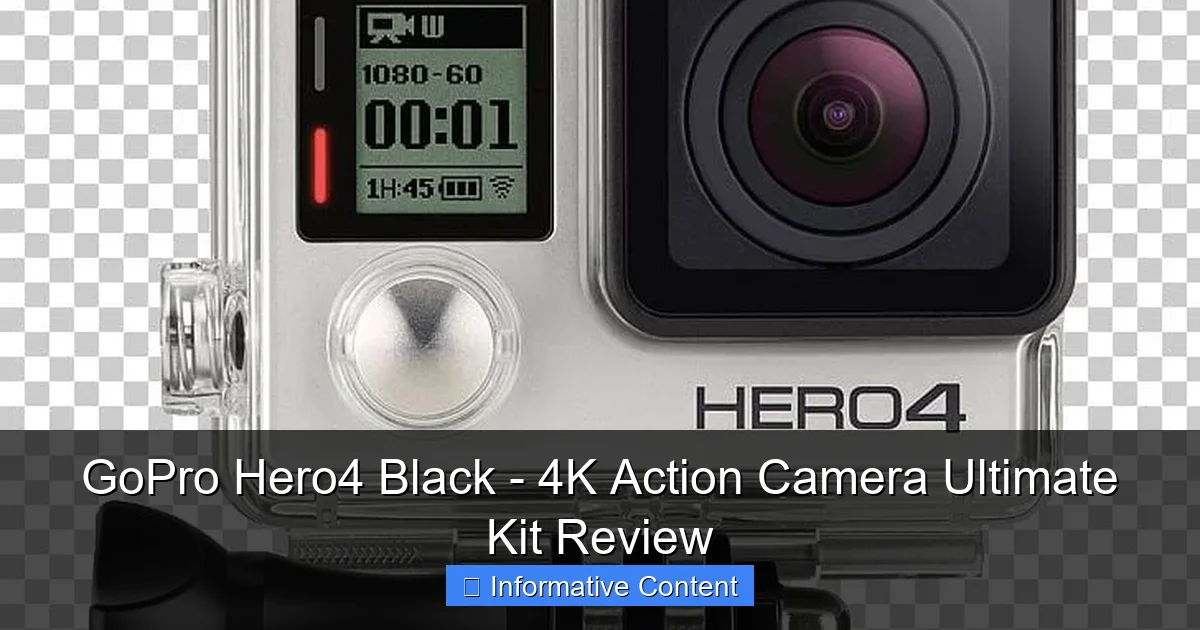 GoPro Hero4 Black - 4K Action Camera Ultimate Kit Review