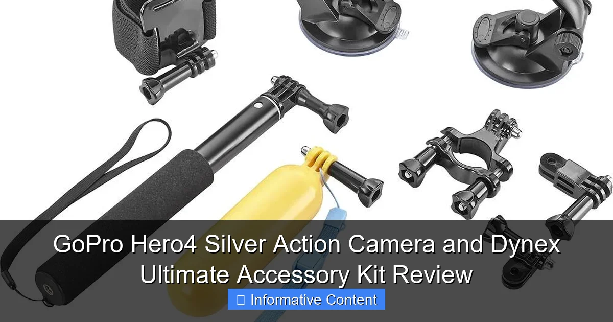 GoPro Hero4 Silver Action Camera and Dynex Ultimate Accessory Kit Review