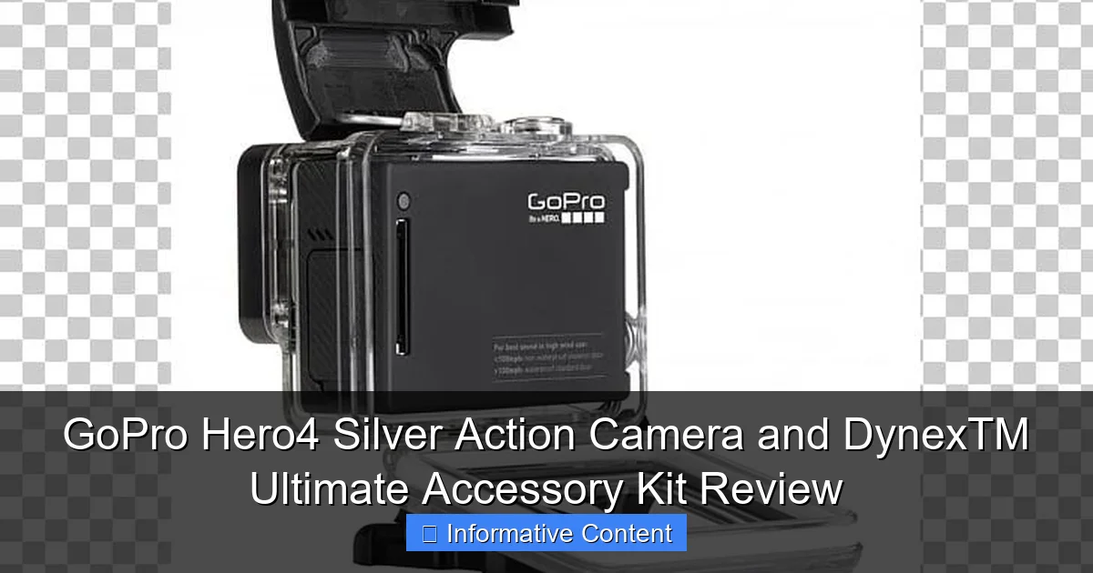 GoPro Hero4 Silver Action Camera and DynexTM Ultimate Accessory Kit Review