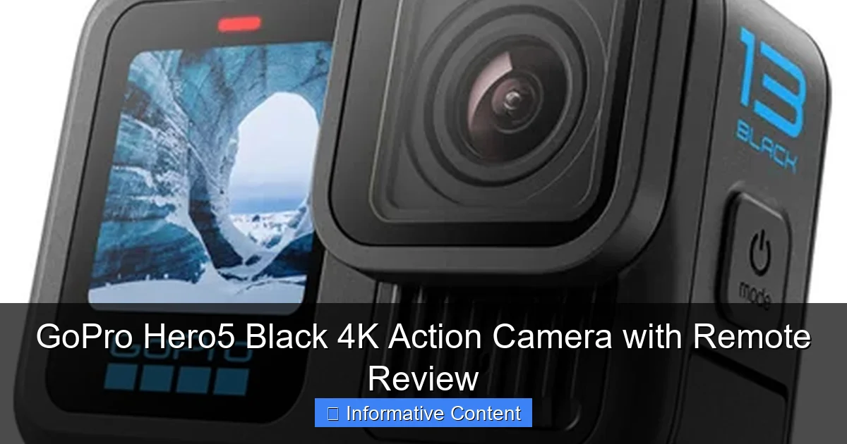 GoPro Hero5 Black 4K Action Camera with Remote Review