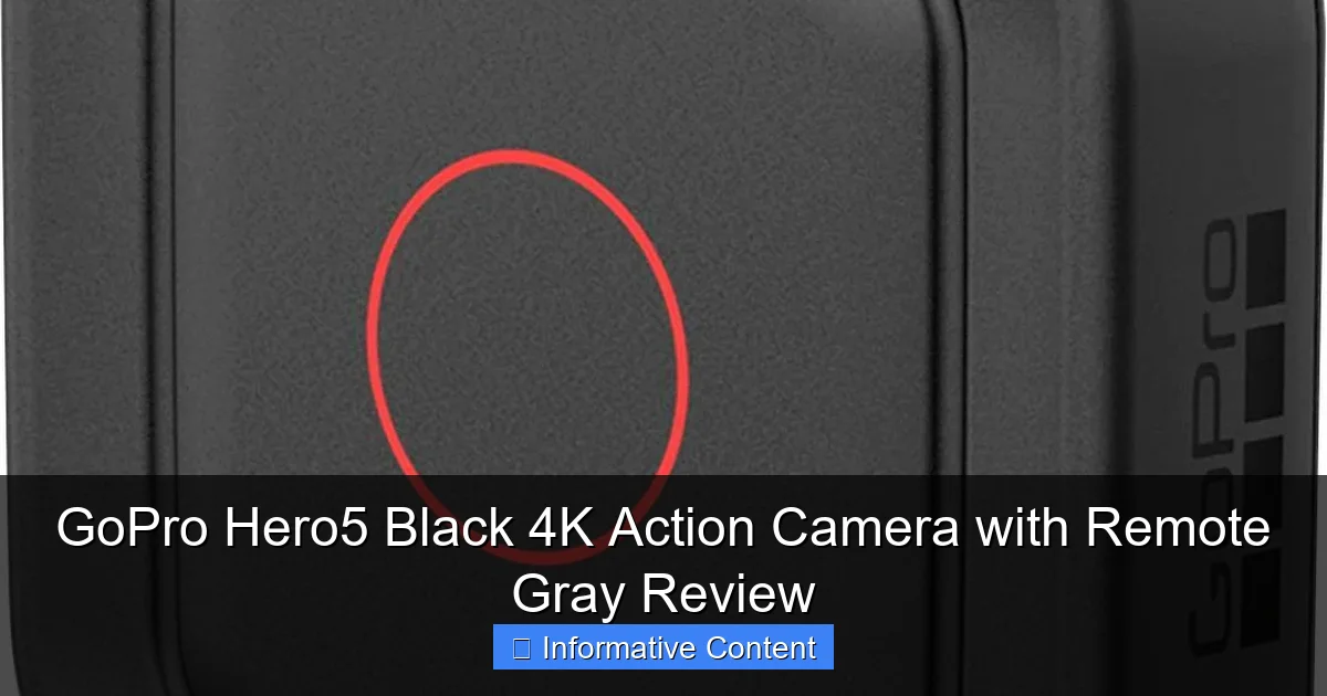 GoPro Hero5 Black 4K Action Camera with Remote Gray Review