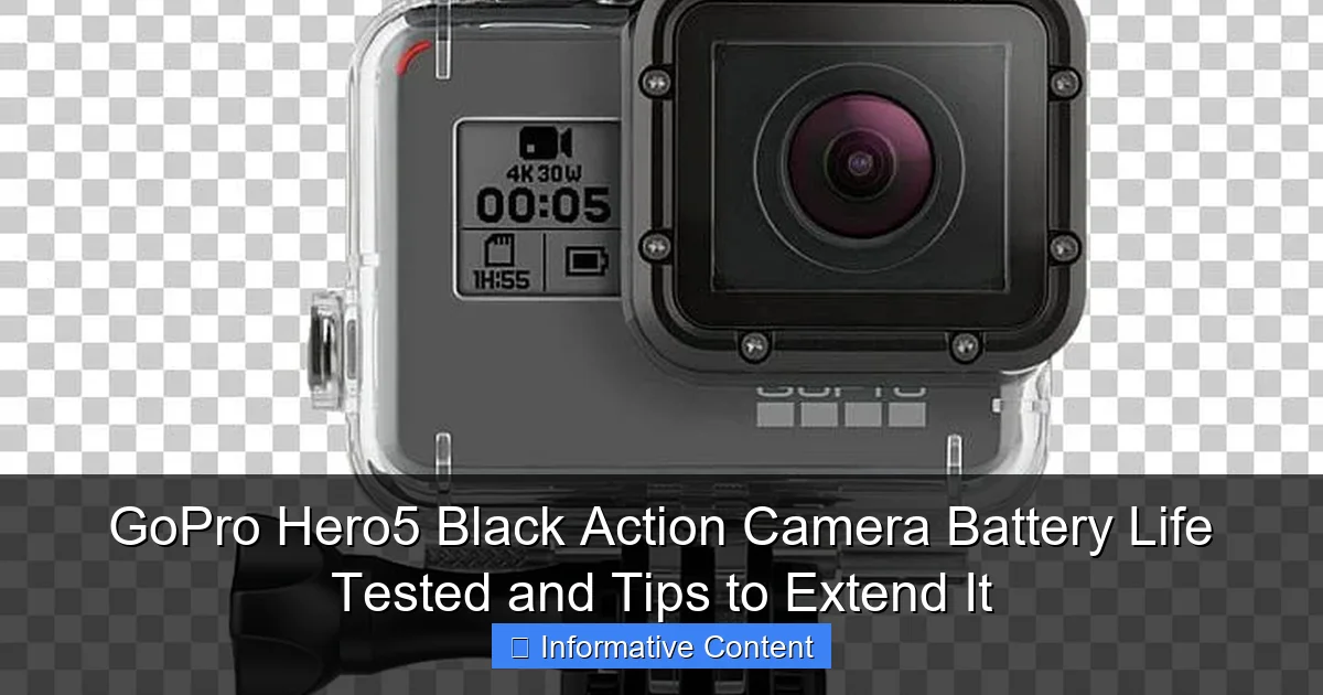 GoPro Hero5 Black Action Camera Battery Life Tested and Tips to Extend It