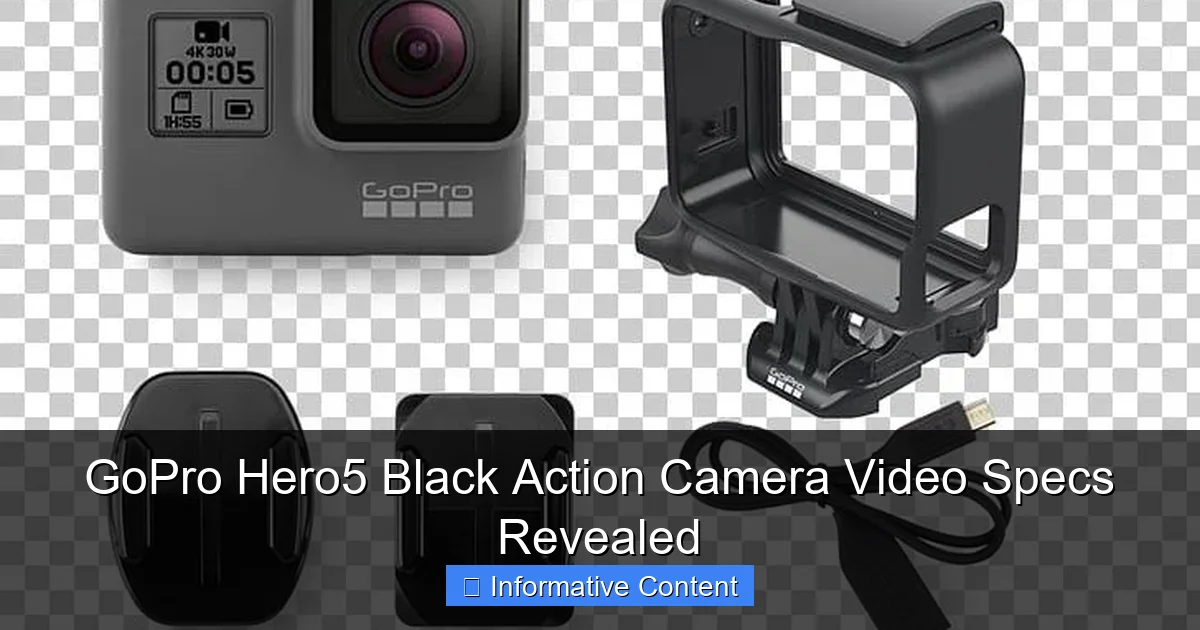 GoPro Hero5 Black Action Camera Video Specs Revealed