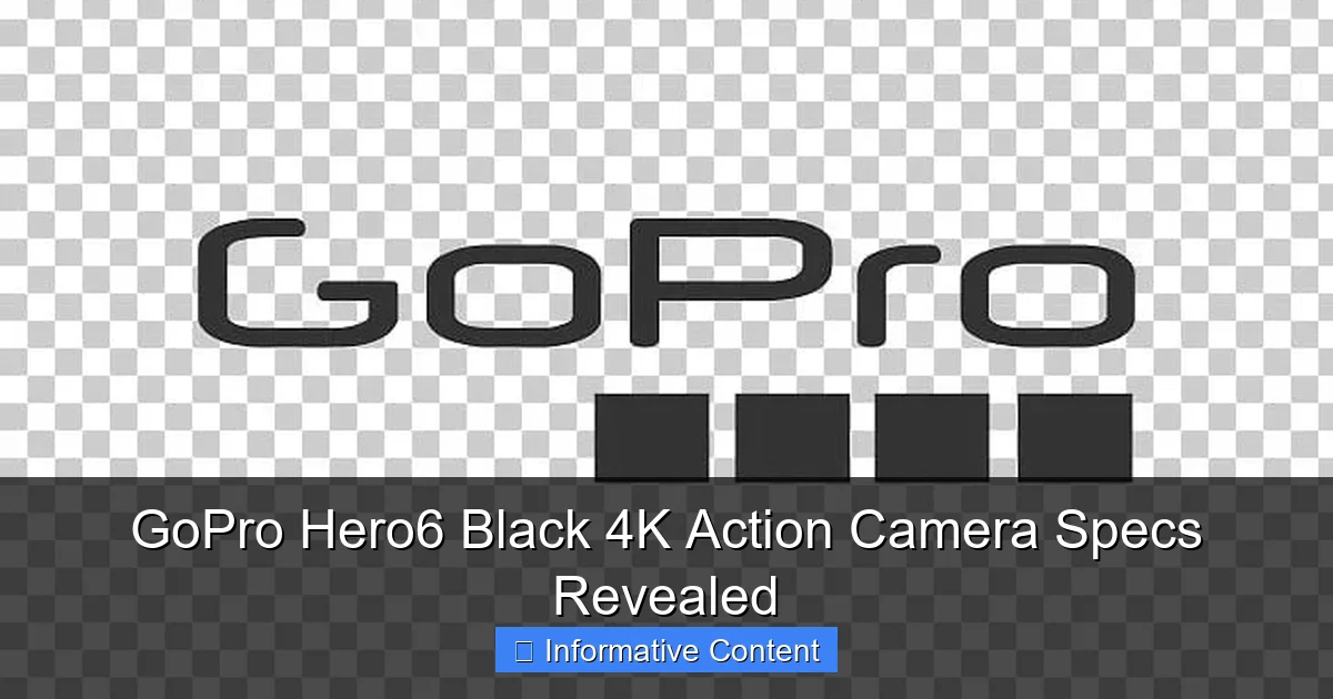 GoPro Hero6 Black 4K Action Camera Specs Revealed