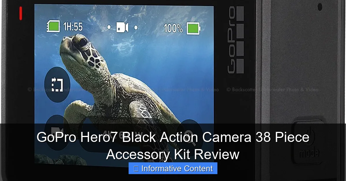 GoPro Hero7 Black Action Camera 38 Piece Accessory Kit Review