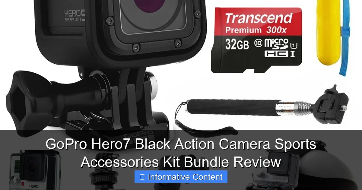 GoPro Hero7 Black Action Camera Sports Accessories Kit Bundle Review