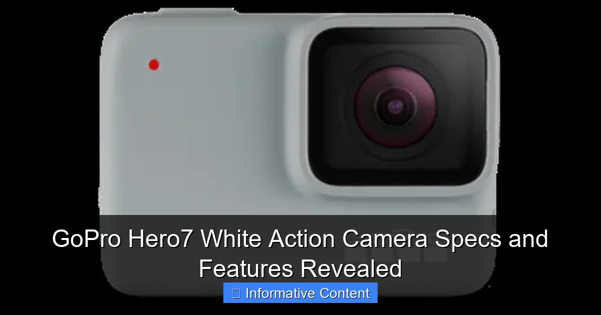 GoPro Hero7 White Action Camera Specs and Features Revealed