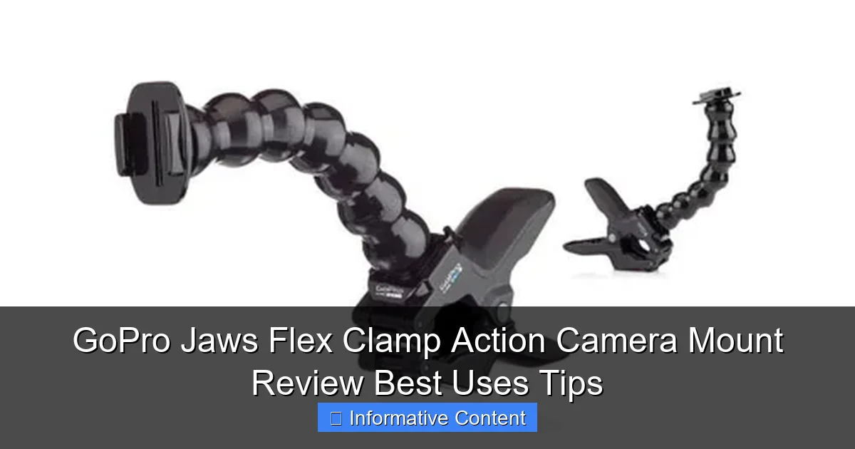 GoPro Jaws Flex Clamp Action Camera Mount Review Best Uses Tips