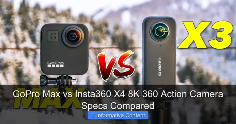 GoPro Max vs Insta360 X4 8K 360 Action Camera Specs Compared
