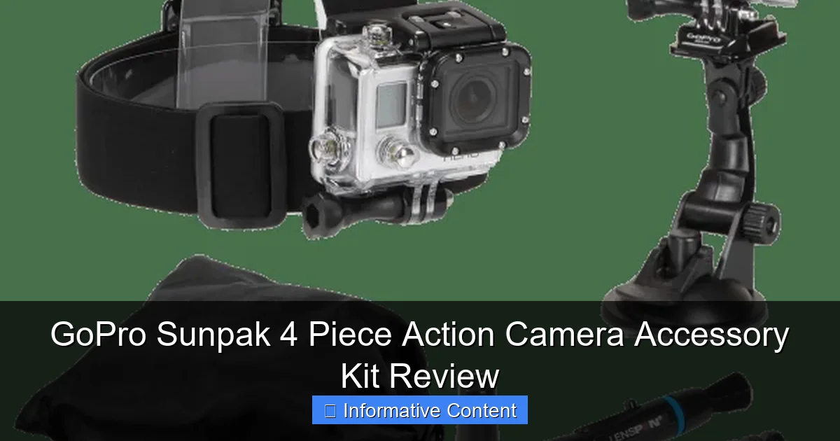 GoPro Sunpak 4 Piece Action Camera Accessory Kit Review