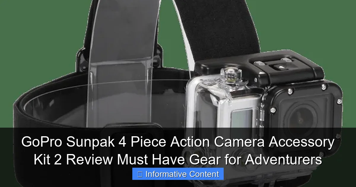 GoPro Sunpak 4 Piece Action Camera Accessory Kit 2 Review Must Have Gear for Adventurers