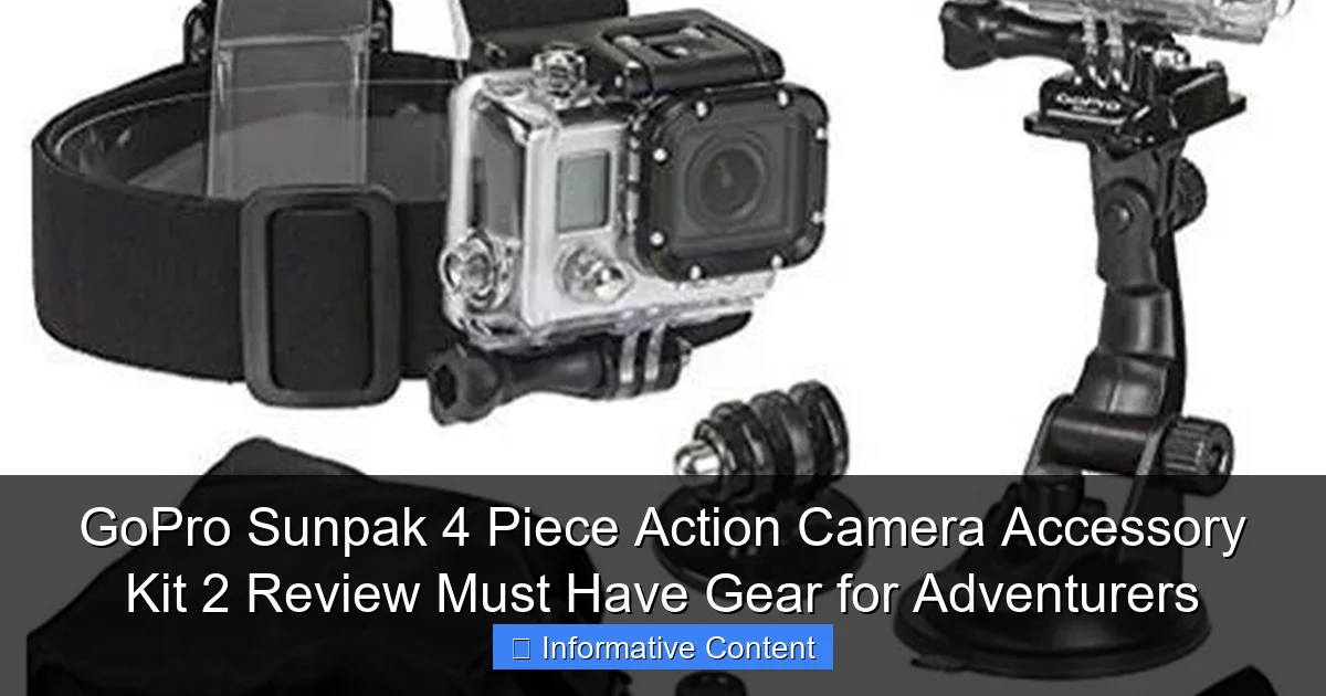 GoPro Sunpak 4 Piece Action Camera Accessory Kit 2 Review Must Have Gear for Adventurers