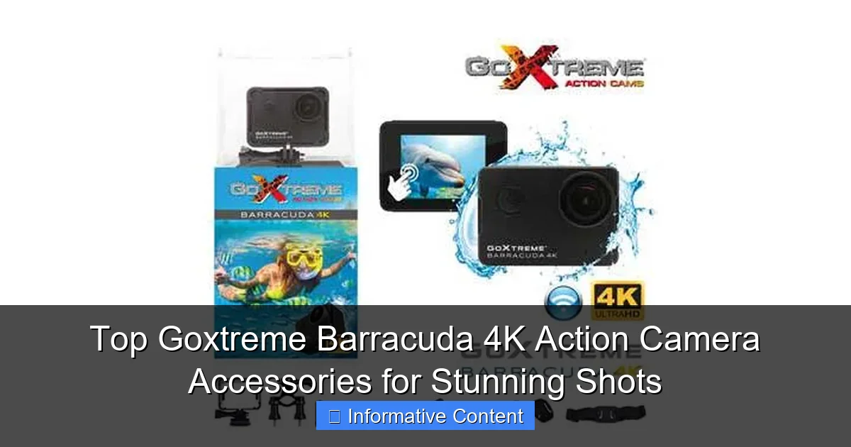 Top Goxtreme Barracuda 4K Action Camera Accessories for Stunning Shots