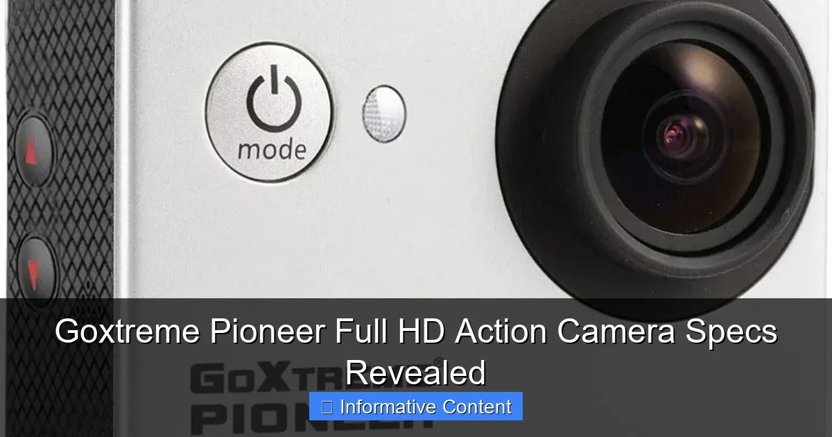 Goxtreme Pioneer Full HD Action Camera Specs Revealed