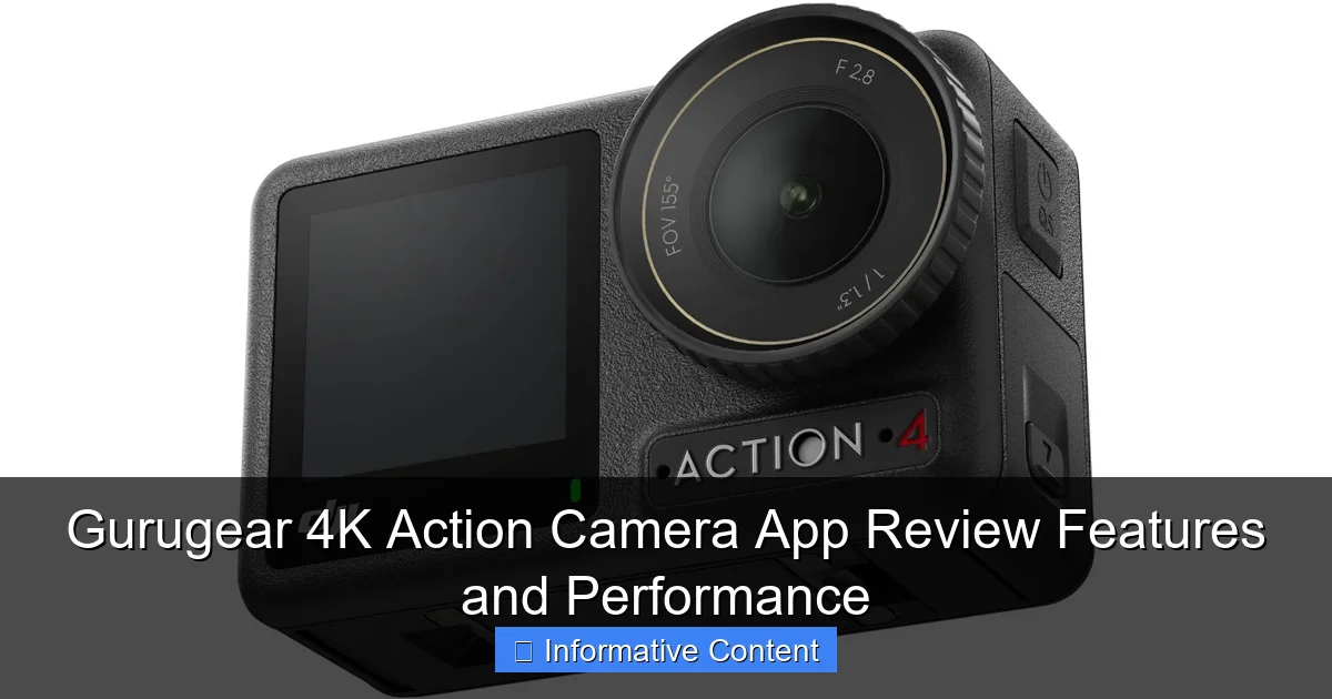 Gurugear 4K Action Camera App Review Features and Performance