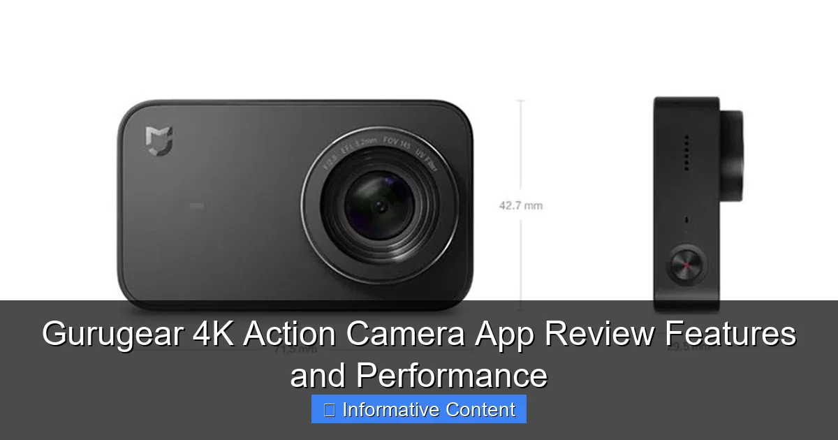 Gurugear 4K Action Camera App Review Features and Performance