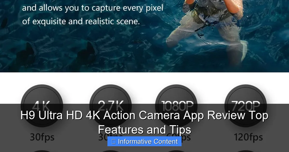 H9 Ultra HD 4K Action Camera App Review Top Features and Tips