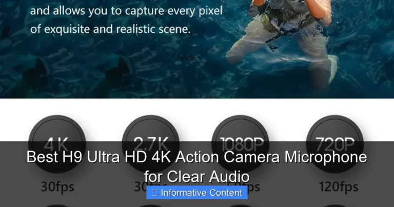 Best H9 Ultra HD 4K Action Camera Microphone for Clear Audio