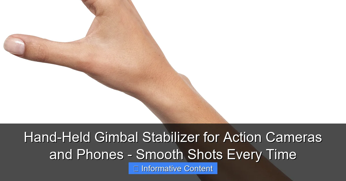 Hand-Held Gimbal Stabilizer for Action Cameras and Phones - Smooth Shots Every Time