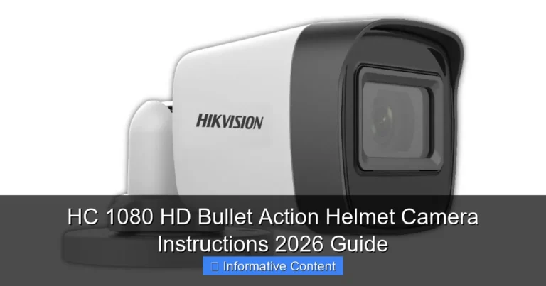 HC 1080 HD Bullet Action Helmet Camera Instructions 2026 Guide
