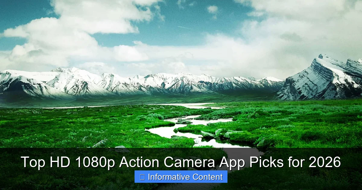 Top HD 1080p Action Camera App Picks for 2026