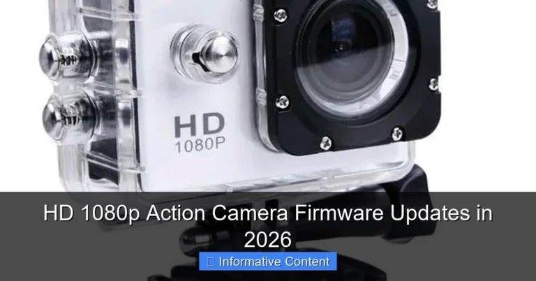 HD 1080p Action Camera Firmware Updates in 2026