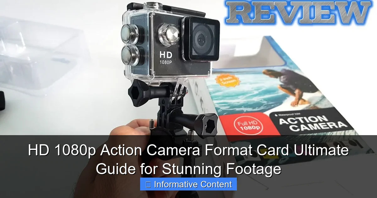 HD 1080p Action Camera Format Card Ultimate Guide for Stunning Footage