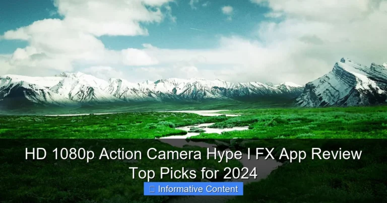 HD 1080p Action Camera Hype I FX App Review Top Picks for 2024