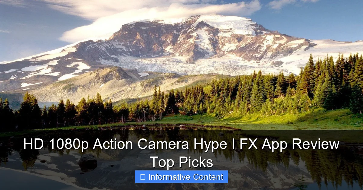 HD 1080p Action Camera Hype I FX App Review Top Picks