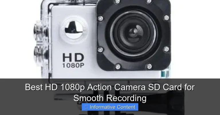 Best HD 1080p Action Camera SD Card for Smooth Recording